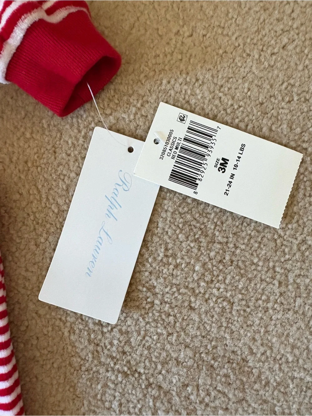 Ralph Lauren Baby Coverall Striped